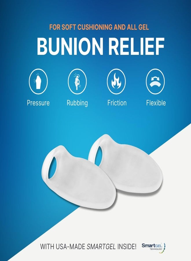 NatraCure Big Toe Bunion Guard - Gel Pad Protector Sleeves for Pain Relief - For Friction, Pressure, Hallux Valgus - Reusable & Washable Bunion Gel Cushions - 1 PK - Image 2